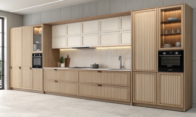 Fluted Kitchen Cabinets: texturas e relevos que renovam cozinhas